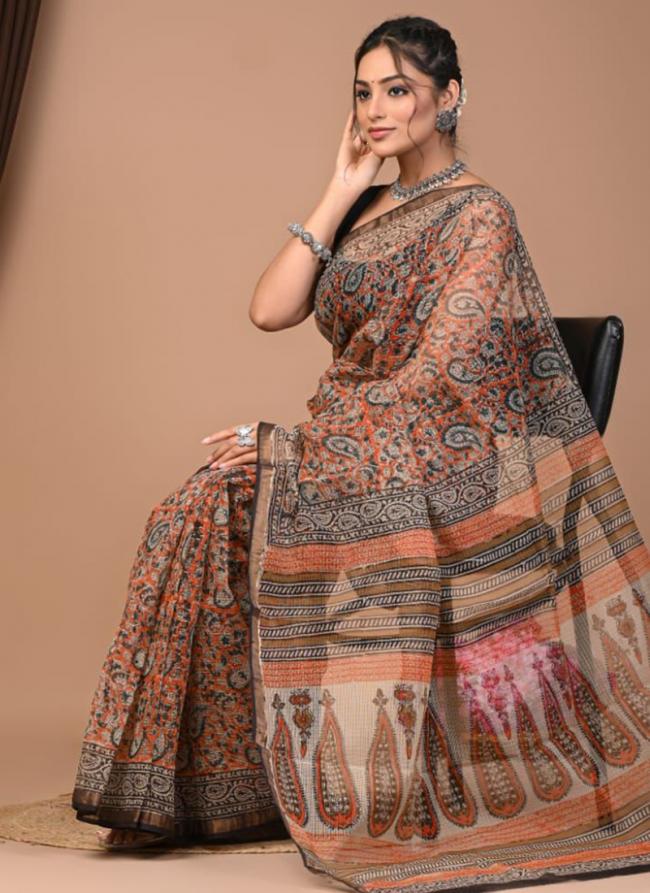 Cotton Multi Colour  Digital Printed Saree